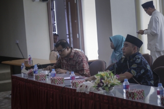 Alex Guspeneldi bersama Joko Nugroho anggota Komisi III DPRD Kepri