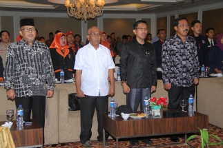 Gubernur Kepri Nurdin Basirun bersama Pimpinan Komisi I DPRD Kepri