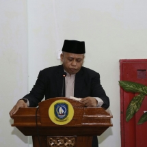 Hanafi Ekra saat membacakan ayat suci Alquran