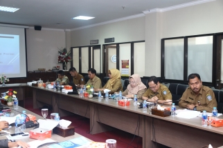 Jajaran Biro Pembangunan Setda Kepri saat rapat mitra dengan Komisi III DPRD Kepri