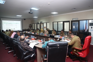 Rapat Komisi III DPRD Kepri dengan Dinas Kominfo pembahasan APBD 2018