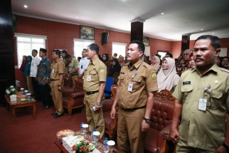 Suasana kegiatan penyerahan insentif RT RW se Tanjungpinang