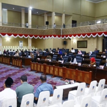 Suasana sidang paripurna Ranperda Retribusi dan Pajak daerah