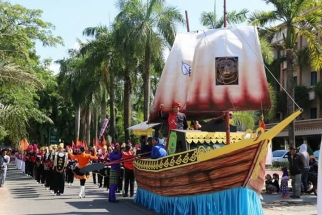 Tim dari Tanjungpinang saat pawai taaruf