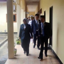 Wakil Bupati Natuna bersama Ketua dan Wakil Ketua DPRD serta Unsur FKPD saat memasuki ruangan Rapat Paripurna