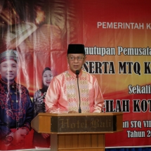 Wakil Wali Kota H Syahrul menyampaikan sambutan