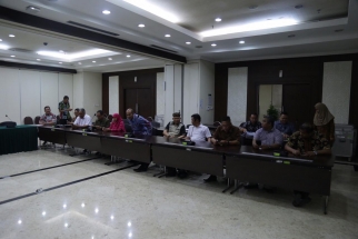 Jajaran Komisi III DPRD Kepri bersama PUPR Kepri saat rapat di Bappenas