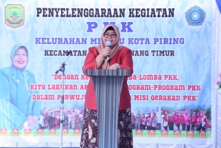 Juwariyah saat hadiri kegiatan PKK Melayu Kota Piring