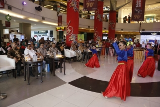 Jajaran Komisi I DPRD Kepri saat menghadiri pembukana pameran Kemilau Kepri di Jakarta