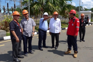 Pihak PT Bright PLN Batam menjelaskan soal pembangkit kepada Komisi III DPRD Kepri