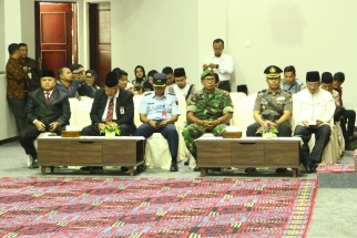 Jajaran FKPD yang hadir dalam sidang paripurna