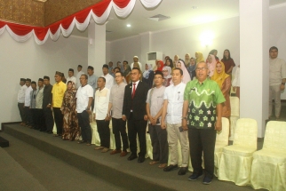 Jajaran pejabat dan seluruh staf BKKAD Pemprov Kepri