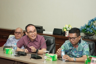 Anggota Banggar DPRD Banten saat menyampaikan tanggapan
