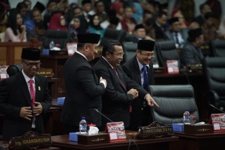 Para anggota DPRD Kepri periode 2019-2024 usai dilantik
