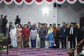 Para tamu undangan saat hadiri pelantikan pimpinan DPRD Kepri