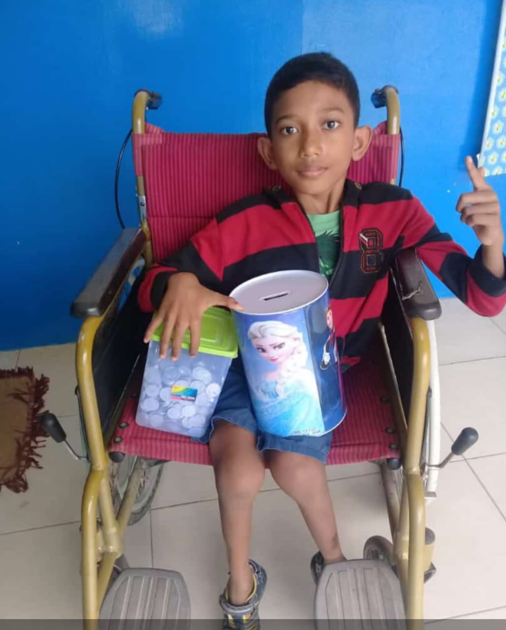 Diego Anak Disabilitas Yang Rela Sumbangkan Tabungannya Untuk Korban