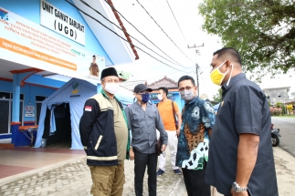 Jajaran anggota DPRD Kepri dapil Bintan Lingga saat berada di RSUD Lingga