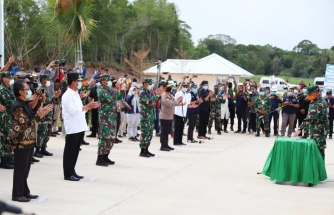 Suasana peresmian RS Khusus Infeksi Galang