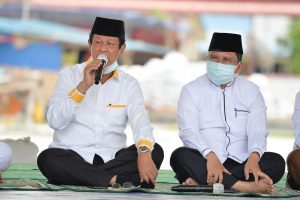 Gubernur Kepri, Isdianto menyampaikan sambutan