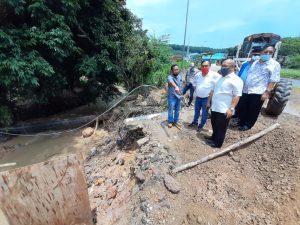 Pihak kontraktor menjelaskan soal jalan yang amblas di Batam