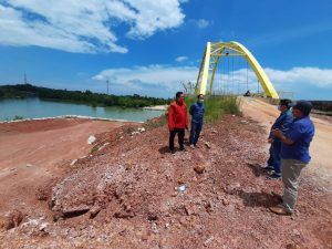 Widiastadi Nugroho mendapat penjelasan dari pihak kontraktor