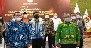 Pj Sekdaprov Kepri Eko Sumbaryadi bersama Wakil Ketua III DPRD Kepri Afrizal Dachlan