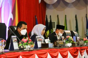 Wakil Ketua I DPRD Kepri Dewi Kumalasari saat memimpin jalannya sidang paripurna