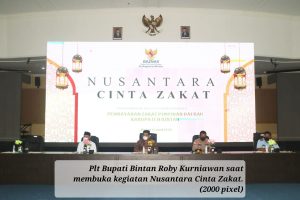 Plt Bupati Bintan Roby Kurniawan saat membuka kegiatan Nusantara Cinta Zakat. (2000 pixel)