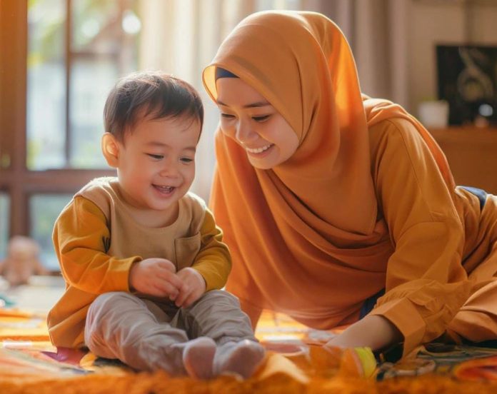Foto ilustrasi: Seorang ibu dan anaknya